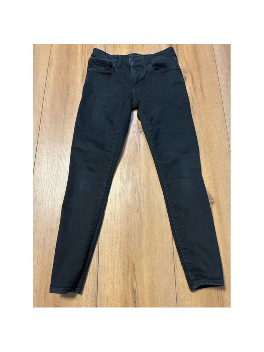 Women's Size 2 Waist‎ 26 Lucky Brand Black Zip Skinny Jeans #C4